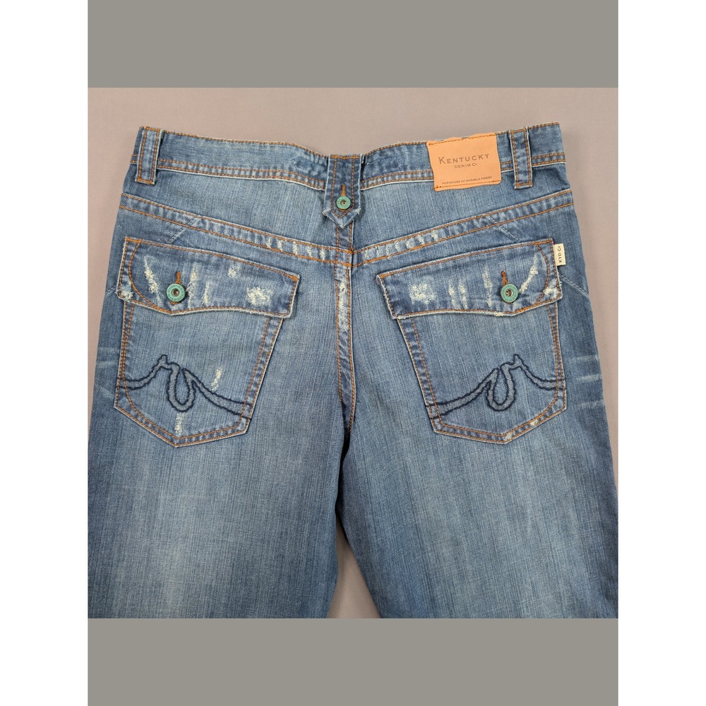 NWT Vintage Kentucky Denim Co Maverick Y2K Western Bootcut Jeans 36